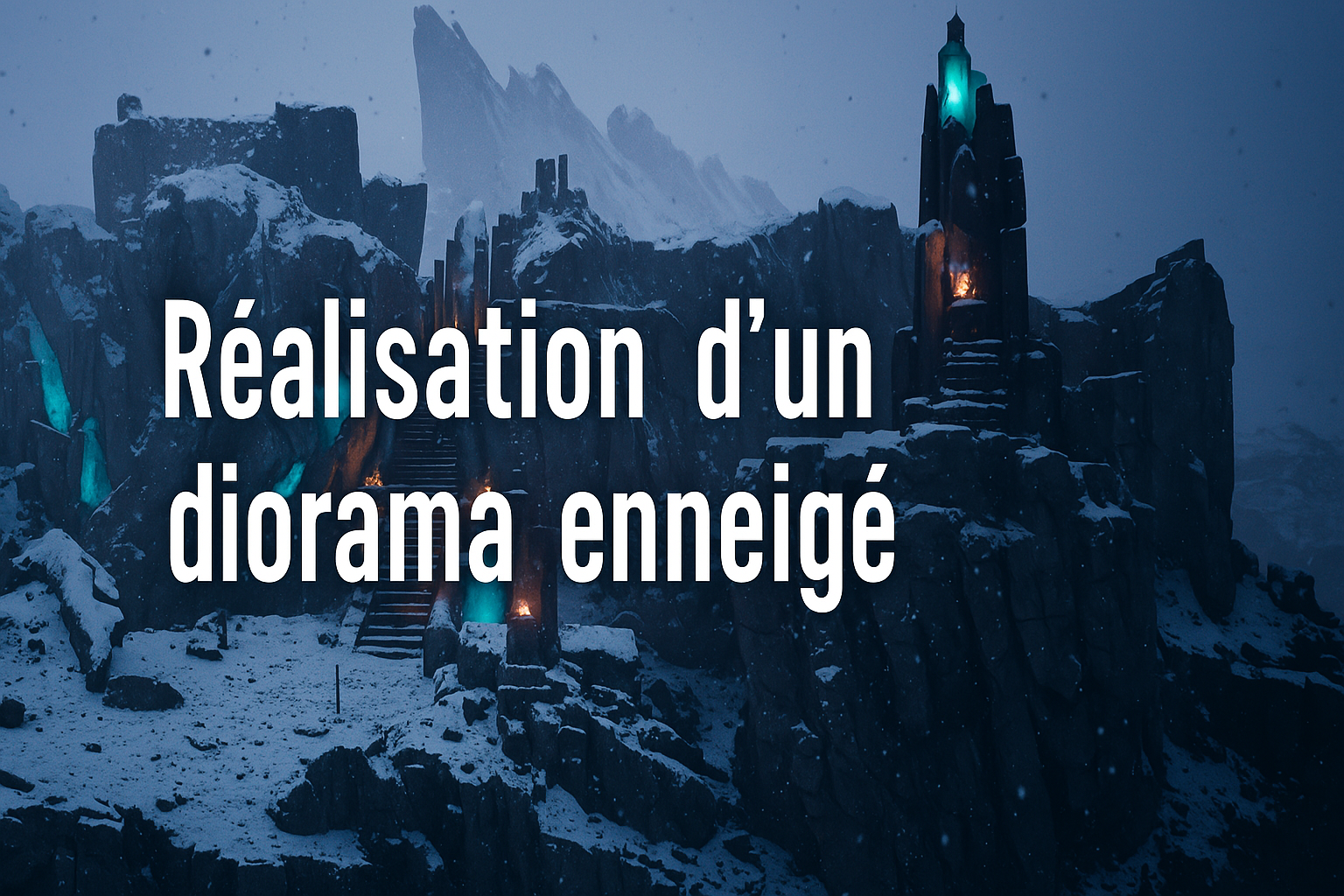 Diorama enneigé