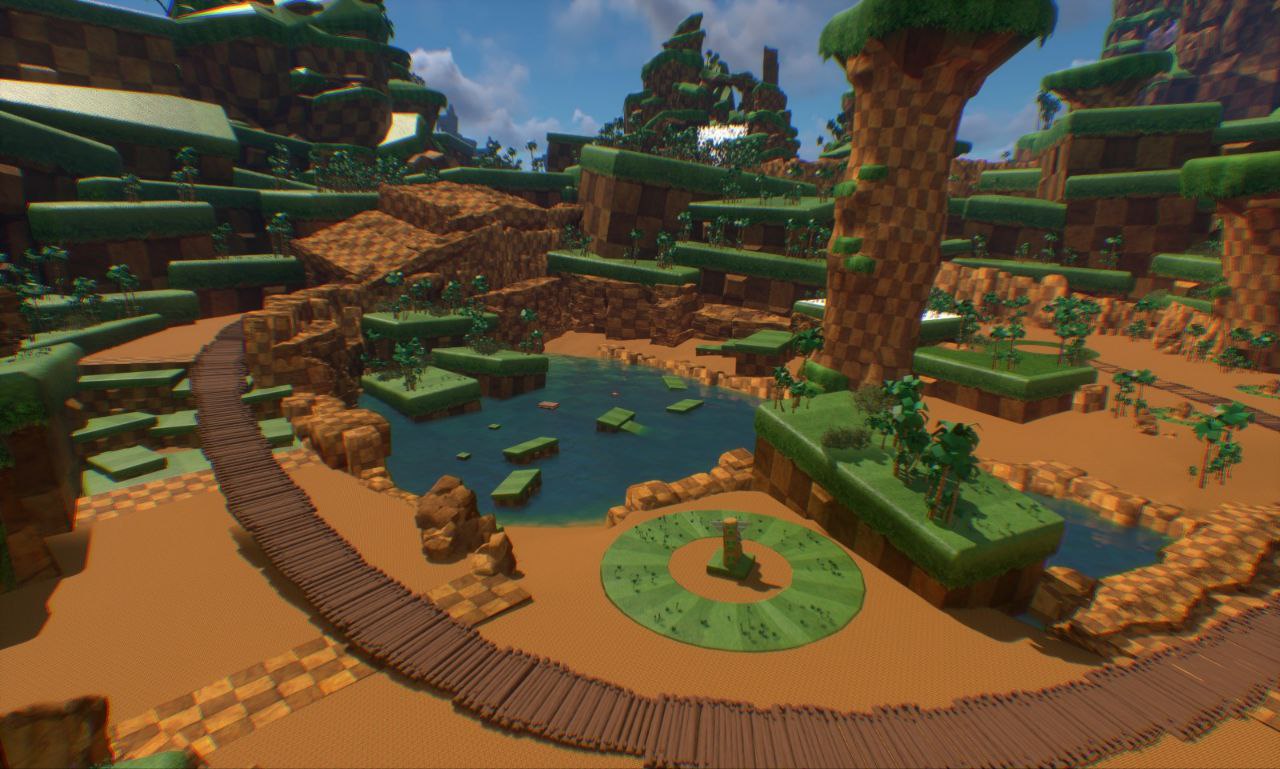 Plan d’eau — reflets stylisés